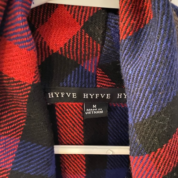 Women’s Blue, Red, Black Plaid Medium Vest - Picture 3 of 10